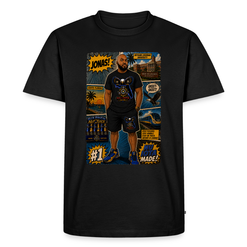 Comic Jonas T-Shirt | GILDAN 5000 - black