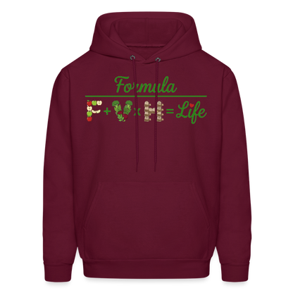 Formula logo 2 Men's Hoodie - burgundy