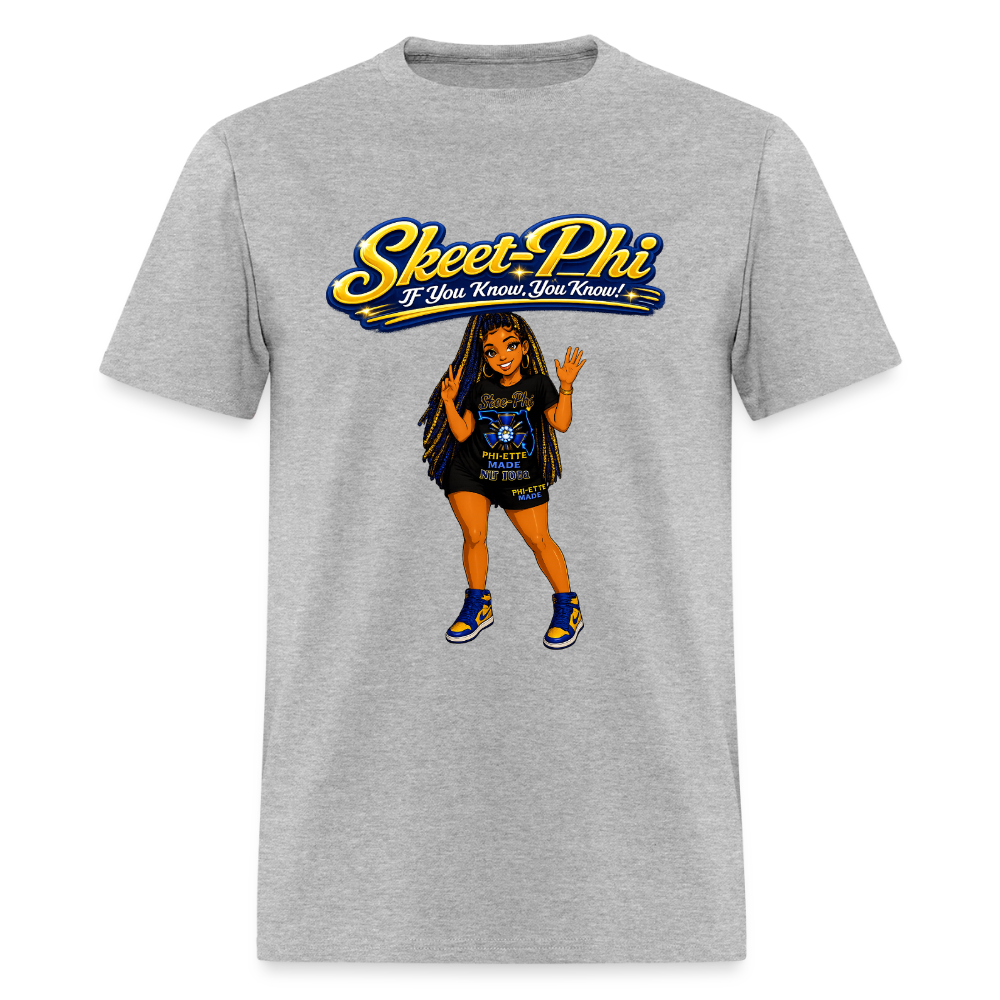 Skee phi 1  Premium T-Shirt - heather gray