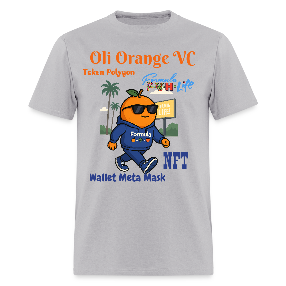 Formula Oli Orange 🍊 NFT Men's T-Shirt - gravel 