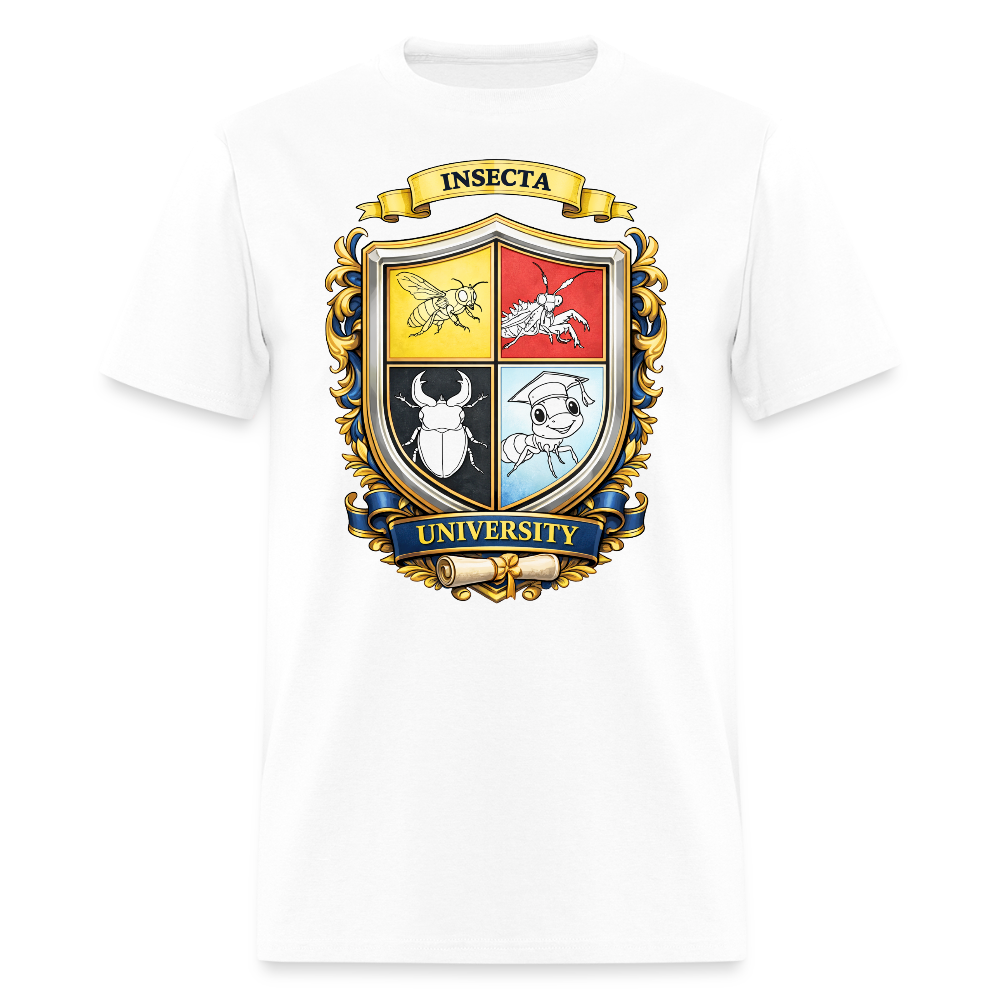 Insecta University Men's T-Shirt | GILDAN 5000 - white