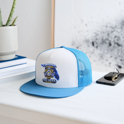 Nu IOta Trucker Hat - white/blue