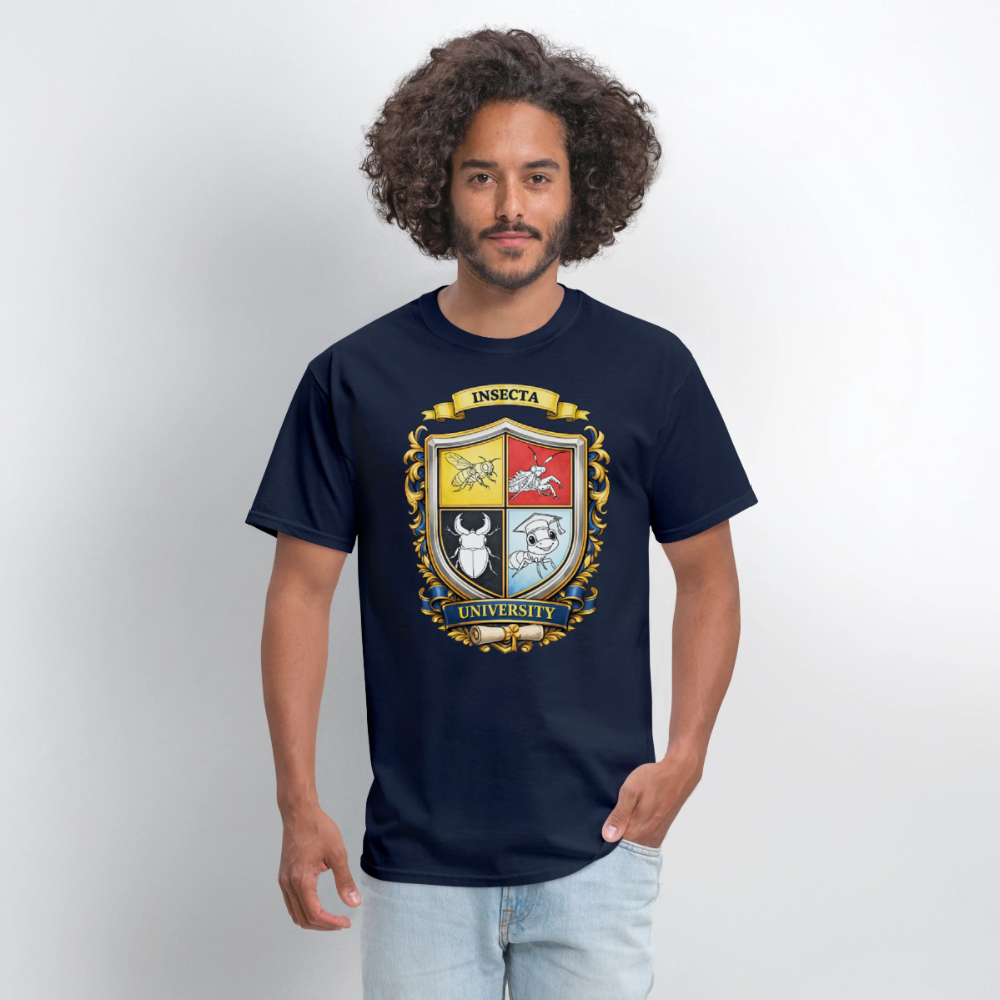 Insecta University Men's T-Shirt | GILDAN 5000 - navy