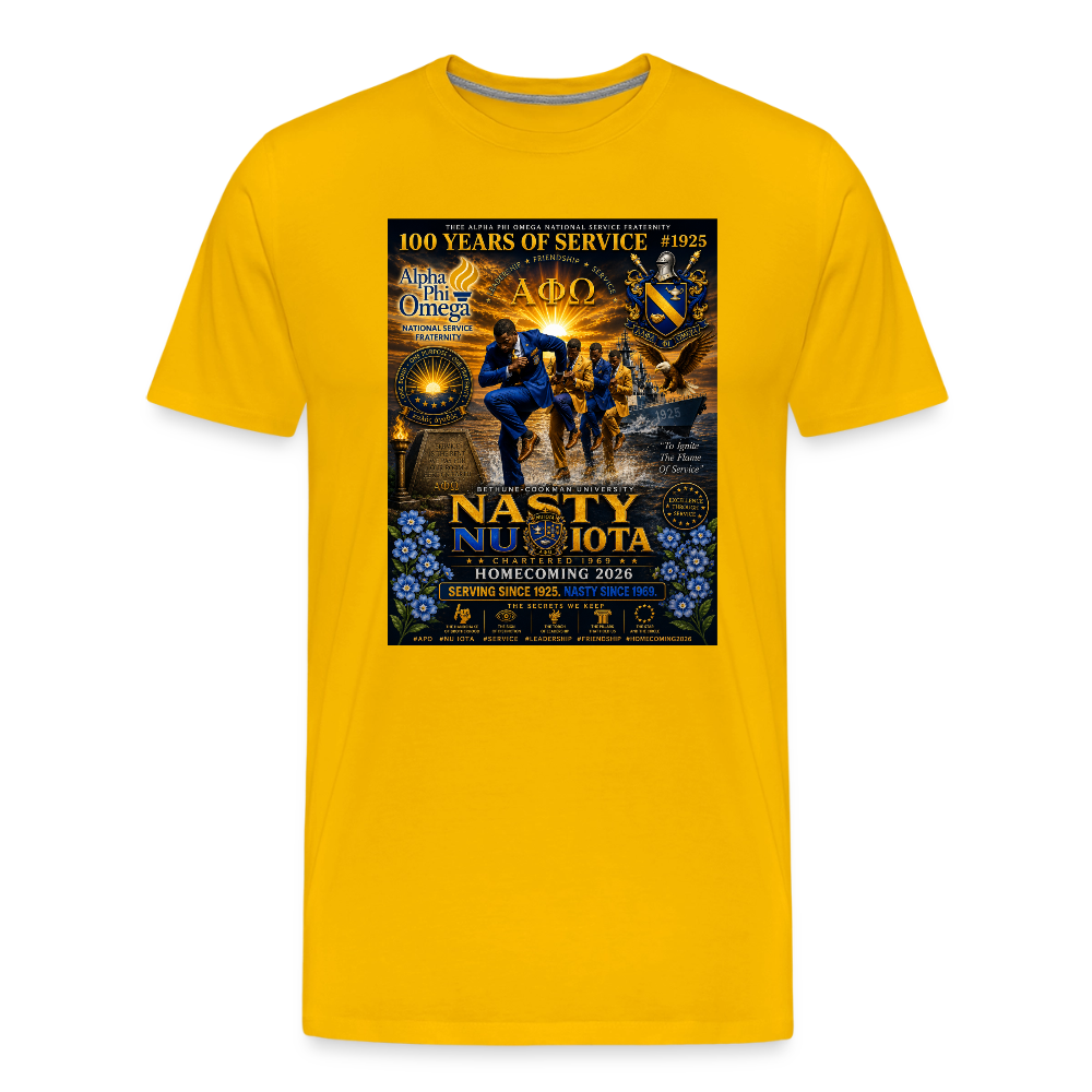 APO Border Men's Premium T-Shirt - sun yellow