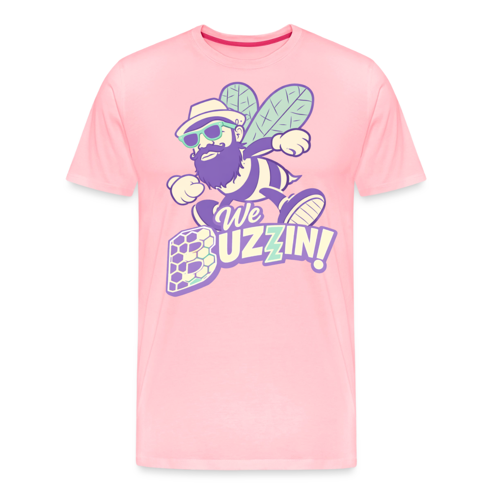 We Buzzin Men's Premium T-Shirt - pink