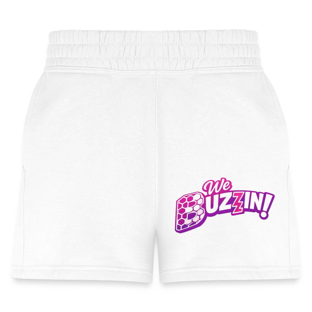 We Buzzin Women's Jogger Short - white