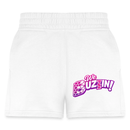 We Buzzin Women's Jogger Short - white