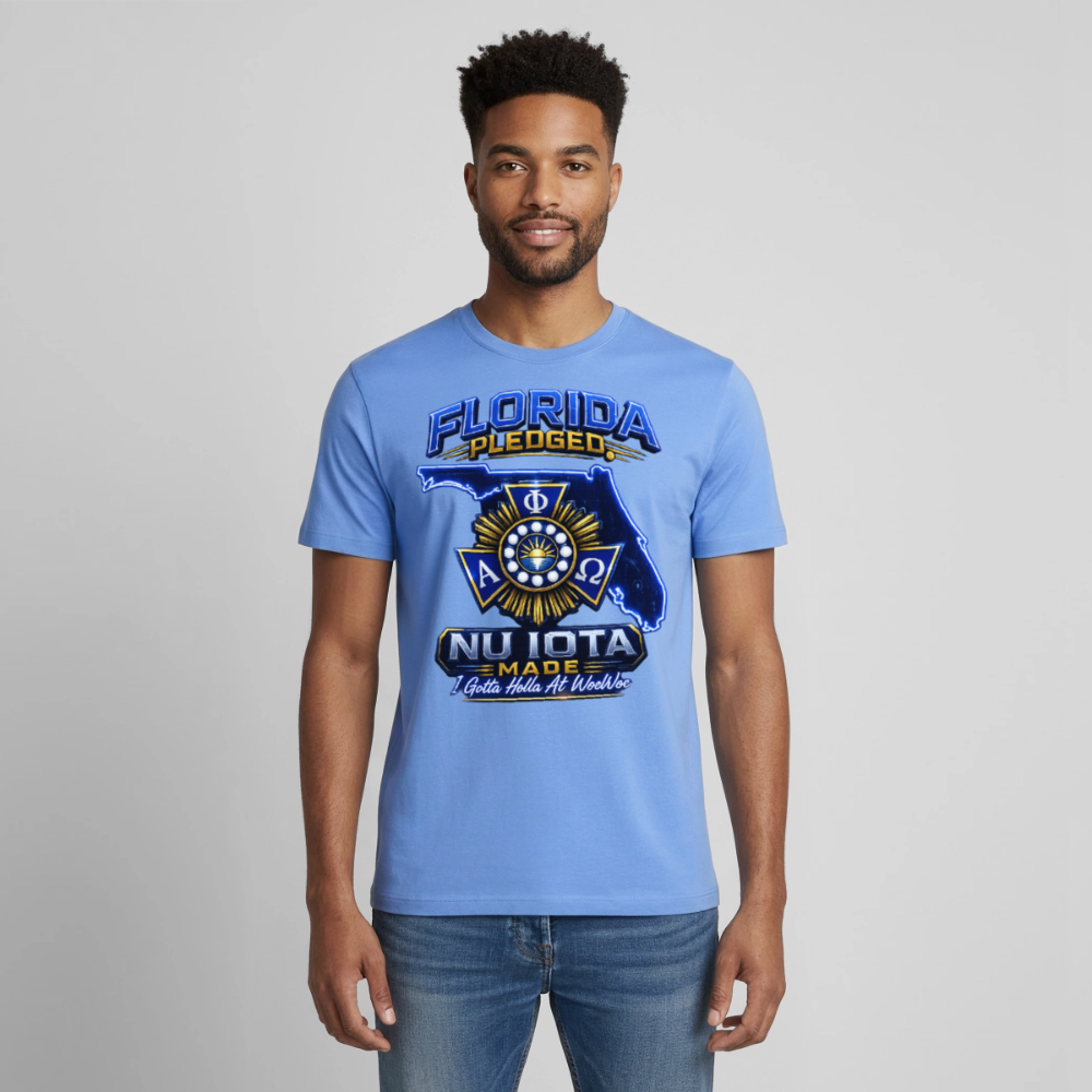 Nu IOta/ Wou Wou Gildan Ultra Cotton Adult T-Shirt - carolina blue