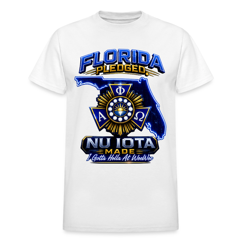 Nu IOta/ Woe Woe Gildan Ultra Cotton Adult T-Shirt - white