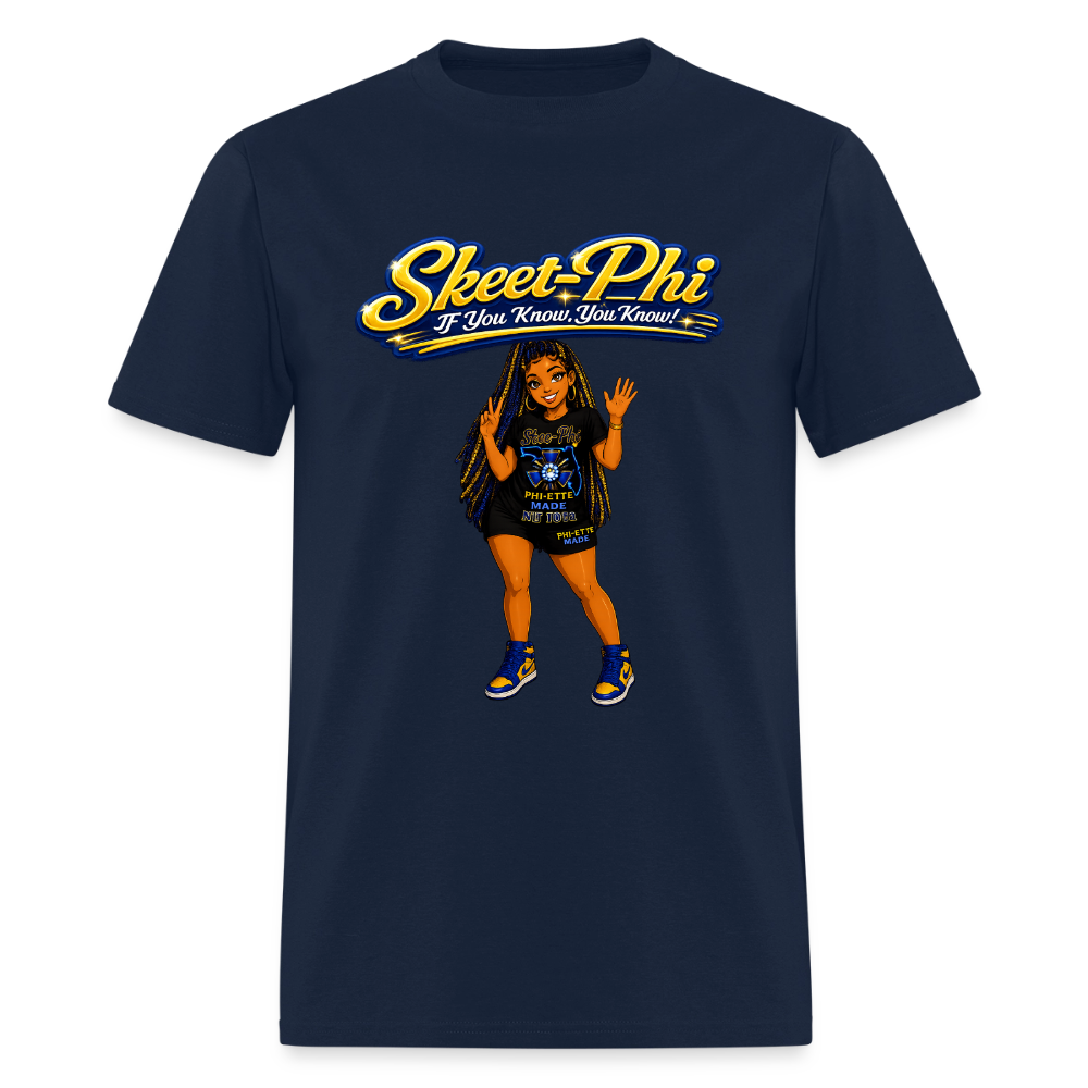 Skee phi 1  Premium T-Shirt - navy