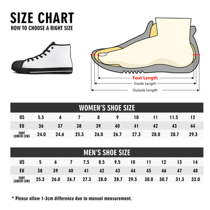 Bee Who U Be womens high top canvas sneakers