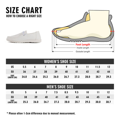 Bee Who U Be Mens Canvas Loafers