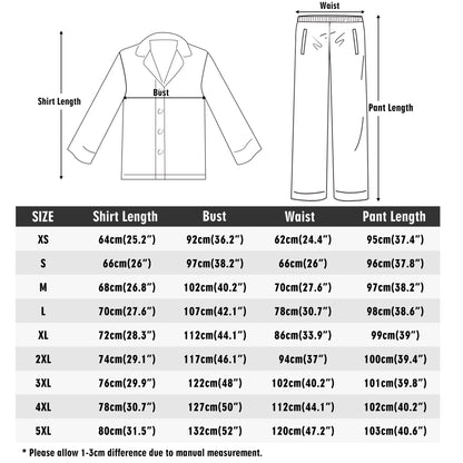 Blk Insct Famili Unisex Long Sleeve Adult Pajama Set