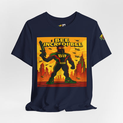 I Bee Incredible Graphic Tee, Unisex Jersey Tee, Comic Style T-Shirt, Buzzing Fun Fashion