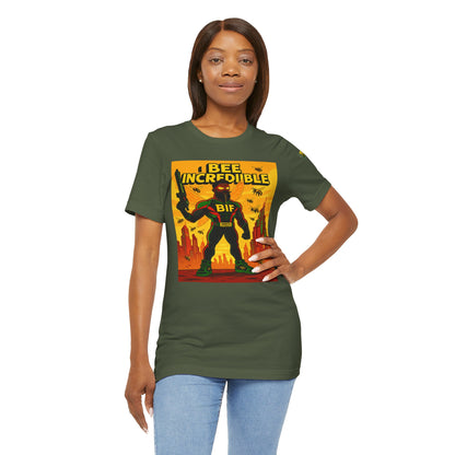 I Bee Incredible Graphic Tee, Unisex Jersey Tee, Comic Style T-Shirt, Buzzing Fun Fashion