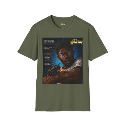 I Bee Incredible Orgins T-Shirt — “We Buzz In” Retro Comic Portrait Tee