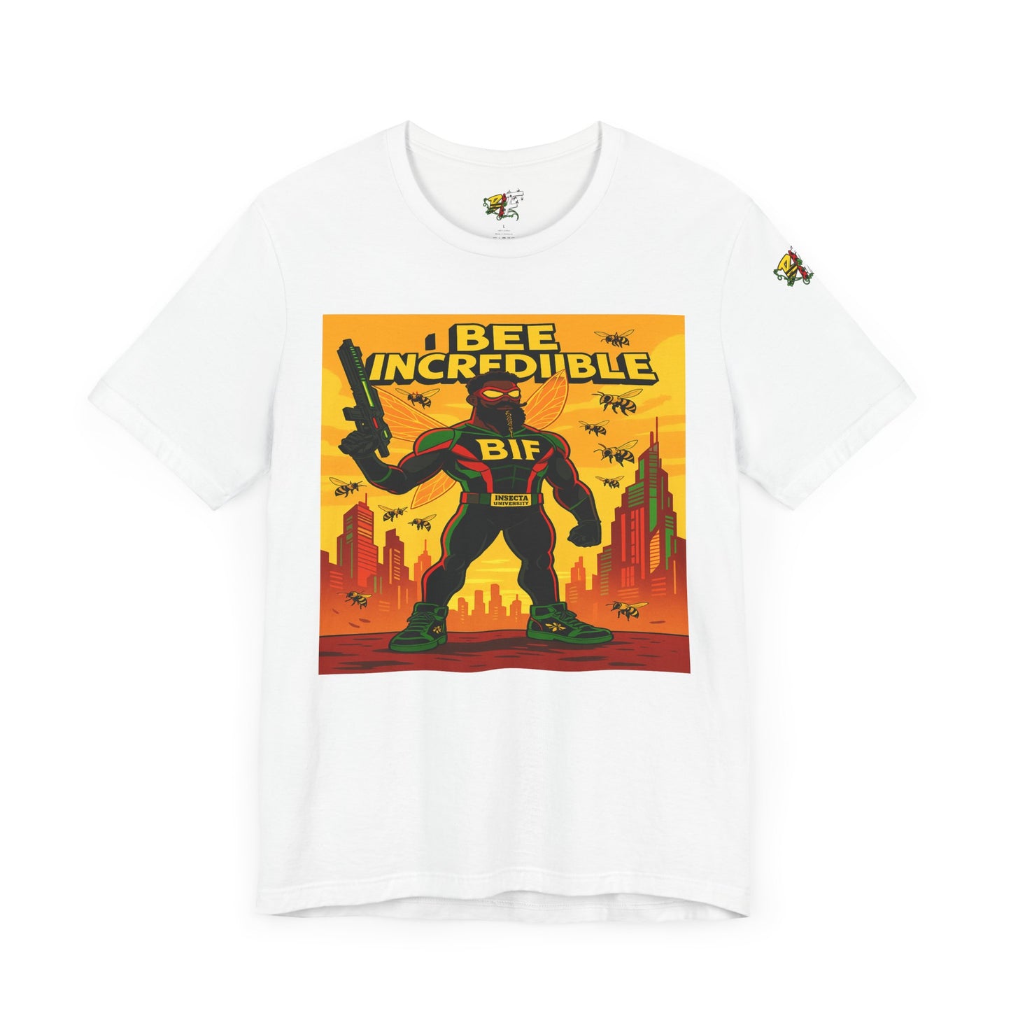 I Bee Incredible Graphic Tee, Unisex Jersey Tee, Comic Style T-Shirt, Buzzing Fun Fashion