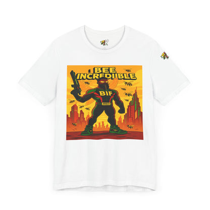 I Bee Incredible Graphic Tee, Unisex Jersey Tee, Comic Style T-Shirt, Buzzing Fun Fashion