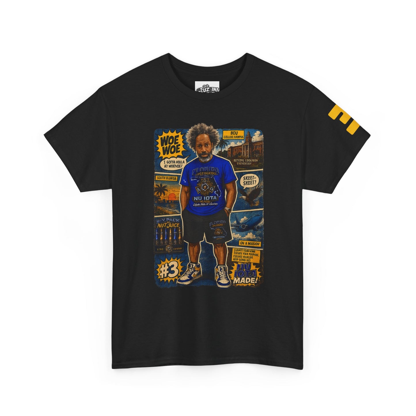 Comic Woe Woe Tee – Vintage Motorcycle Club Style Shirt