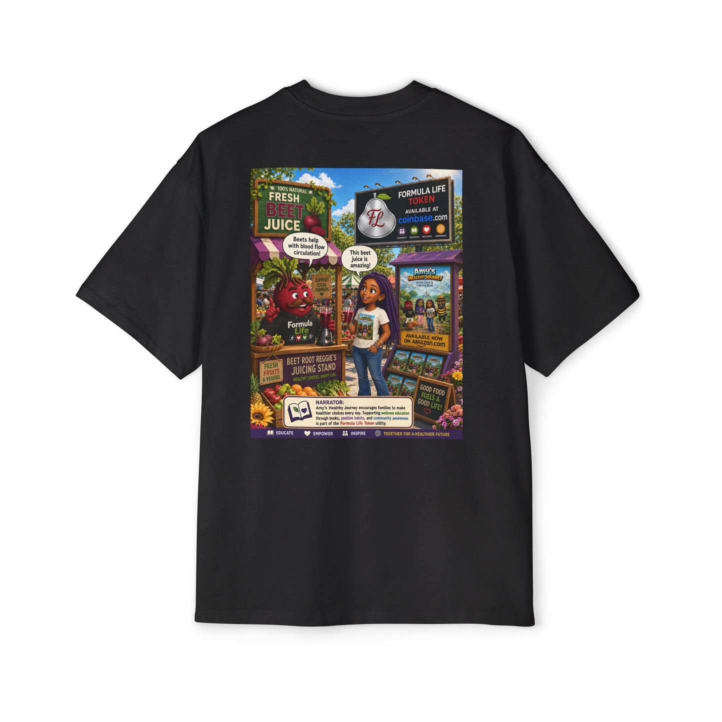 Beet Root Reggie Token Tee — Crypto Coin Mascot Graphic Shirt