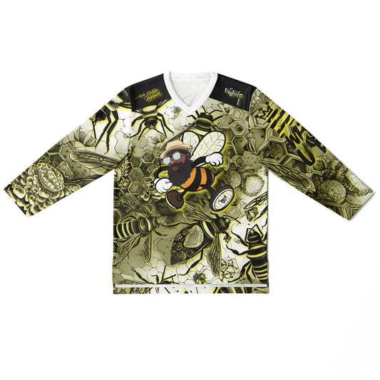 Bee Who U Be Ice Hockey Jersey - AOP