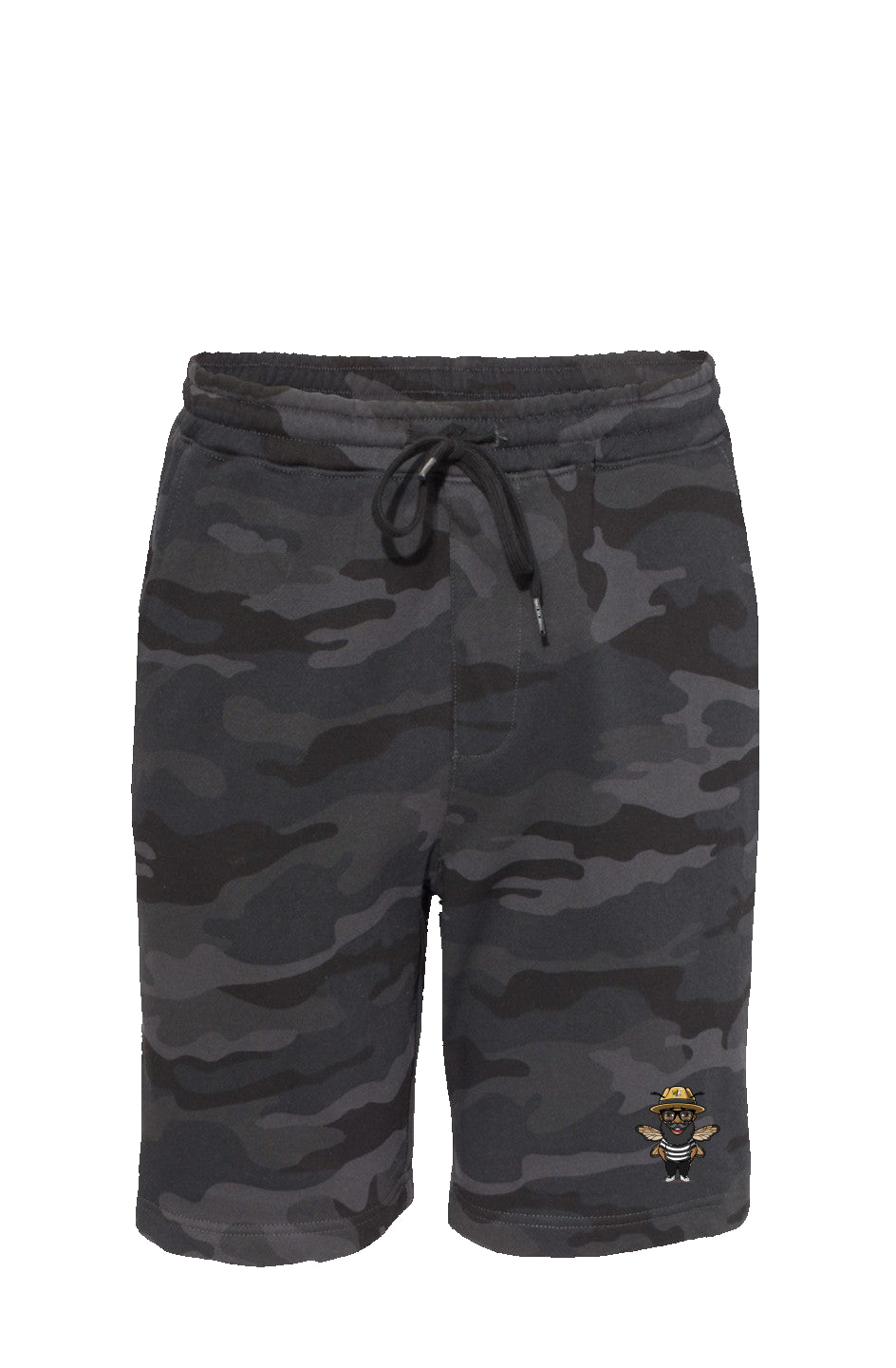 Blk Insct Famili Black Camo Shorts