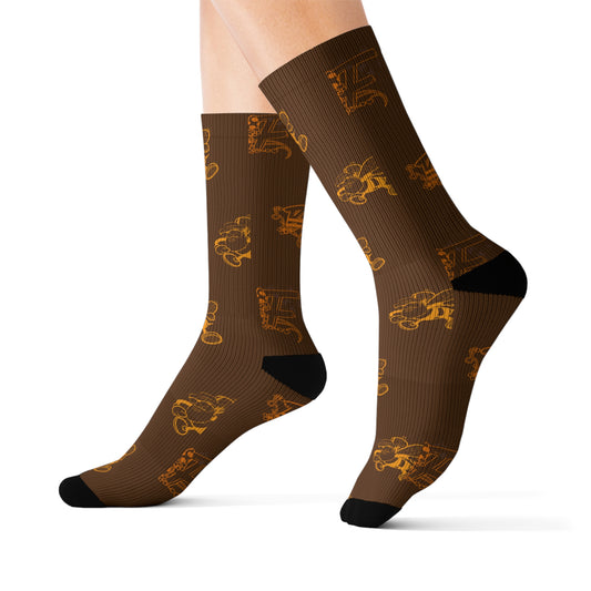 Blk Insct Famili Sublimation Socks