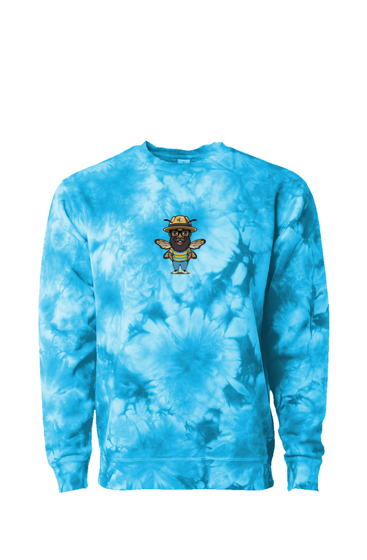 I Bee Incredible Crystal Tie Dye Crewneck