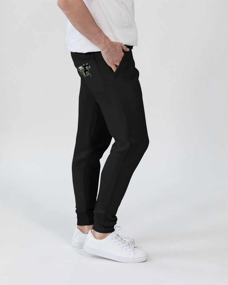 Black Insect Family Logo  Unisex Premium Fleece Joggers | Lane Seven