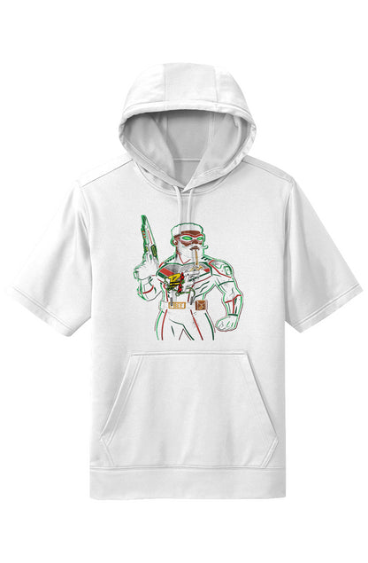 I BeeSport Wick Short Sleeve Hoodie
