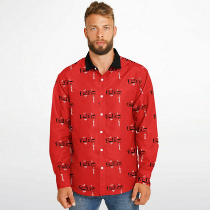 Dnt Juge My Different Long Sleeve Button Down Shirt - AOP