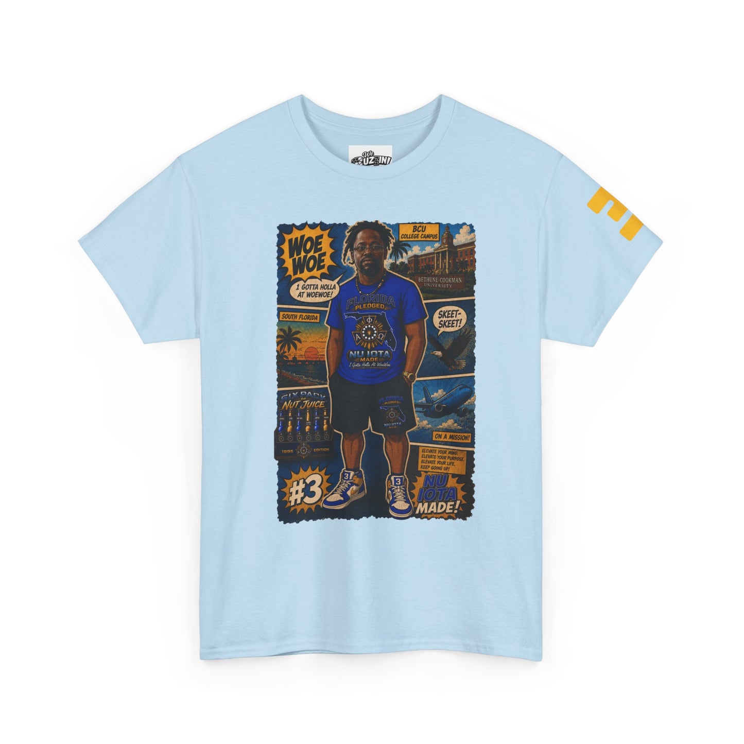Comic Woe Woe Tee – Vintage Motorcycle Club Style Shirt