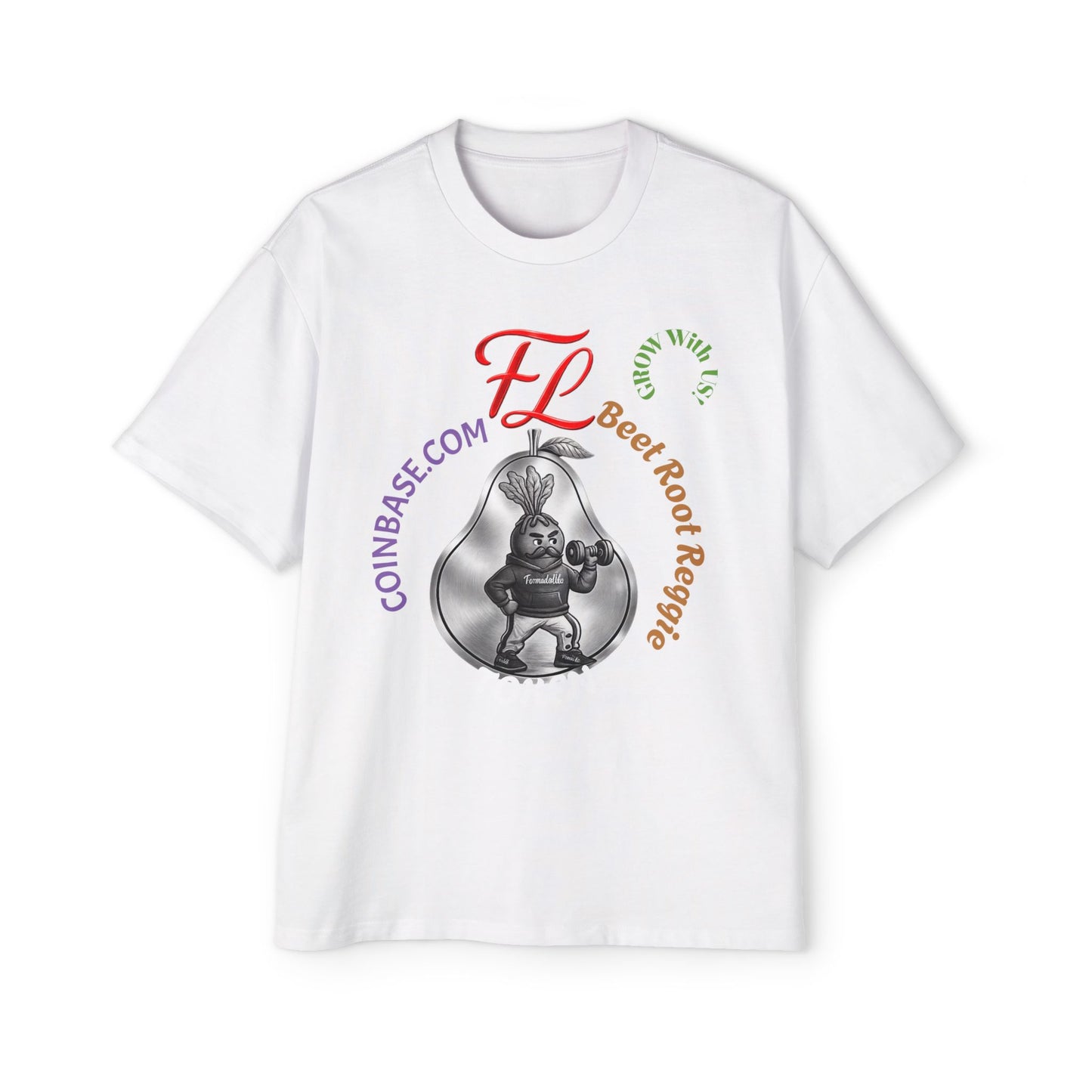 Beet Root Reggie Token Tee — Crypto Coin Mascot Graphic Shirt