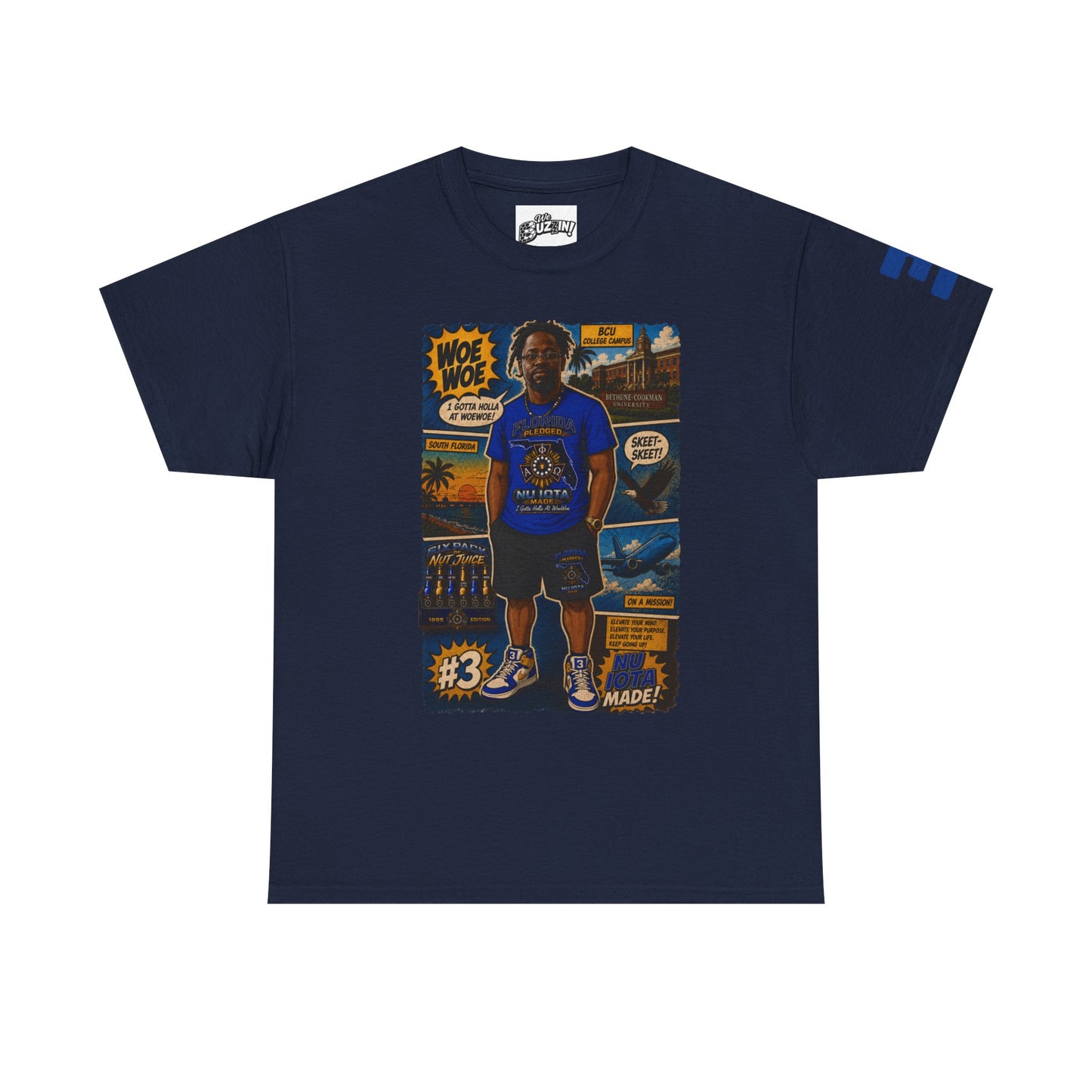 Comic Woe Woe Tee – Vintage Motorcycle Club Style Shirt