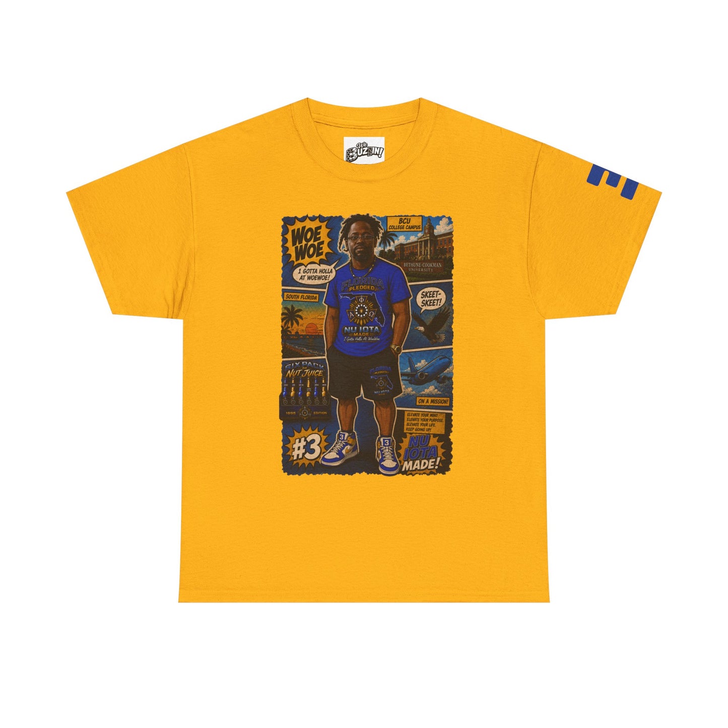Comic Woe Woe Tee – Vintage Motorcycle Club Style Shirt
