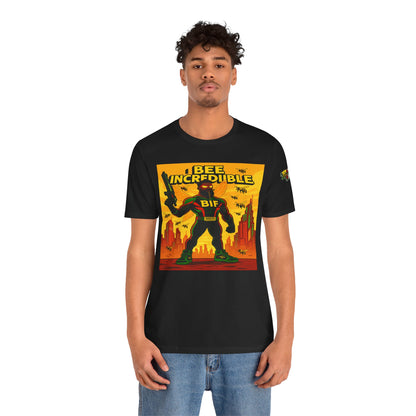 I Bee Incredible Graphic Tee, Unisex Jersey Tee, Comic Style T-Shirt, Buzzing Fun Fashion
