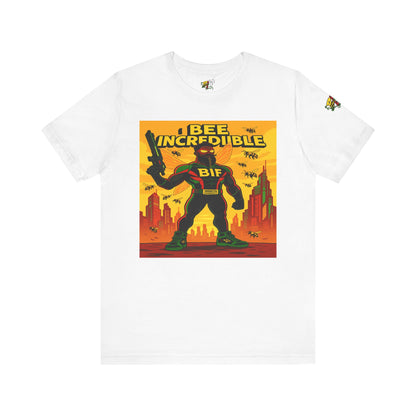 I Bee Incredible Graphic Tee, Unisex Jersey Tee, Comic Style T-Shirt, Buzzing Fun Fashion