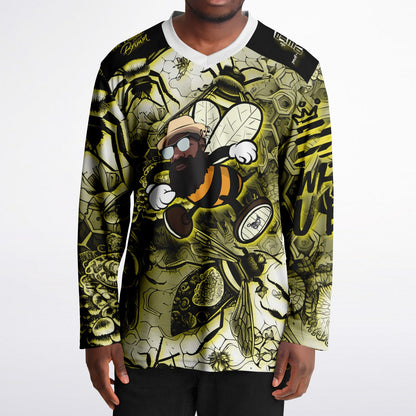Bee Who U Be Ice Hockey Jersey - AOP