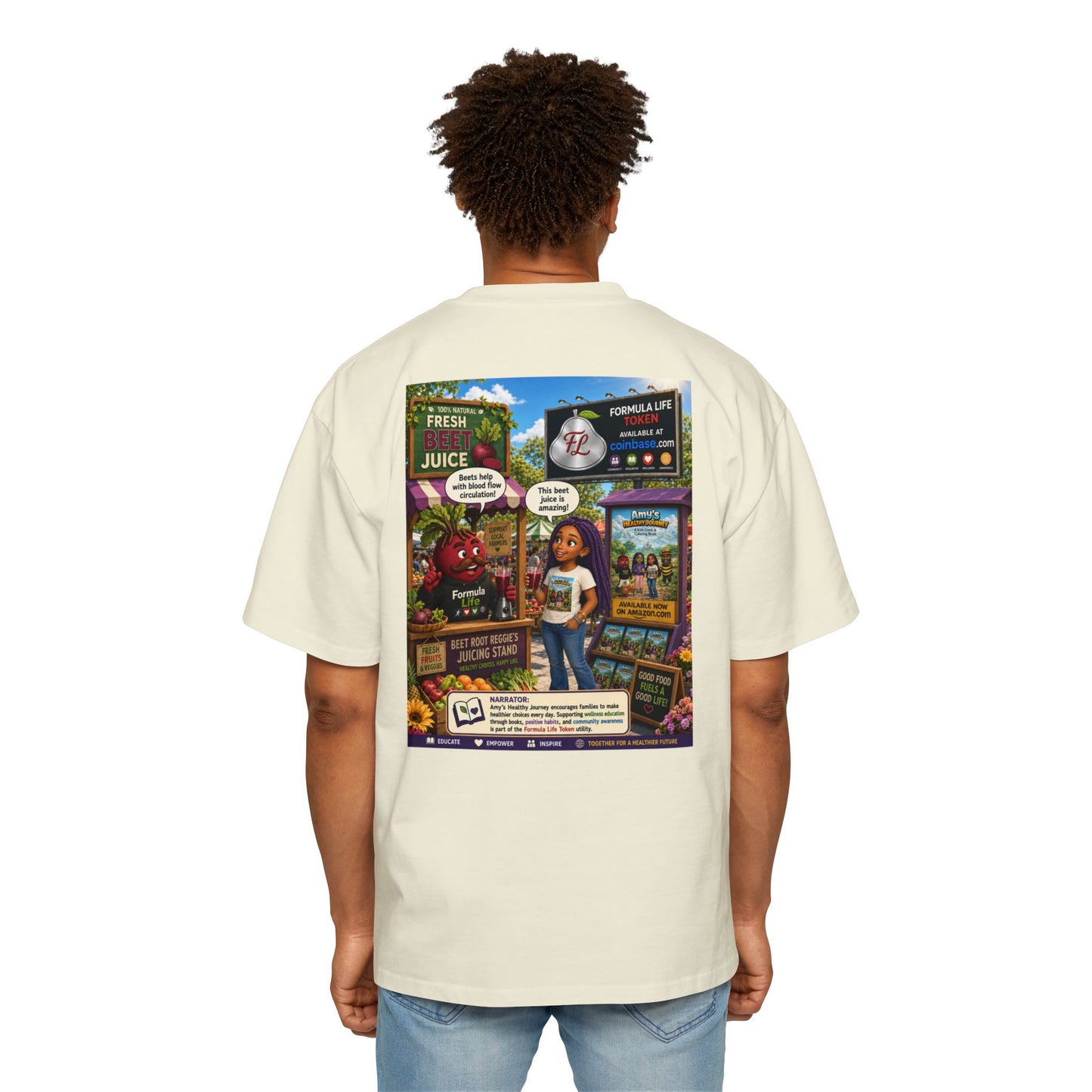 Beet Root Reggie Token Tee — Crypto Coin Mascot Graphic Shirt