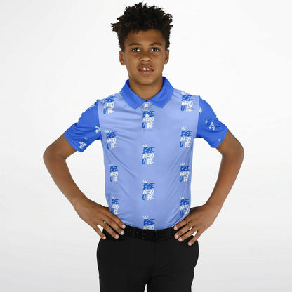 Bee Who U Be Youth Polo Shirt - AOP