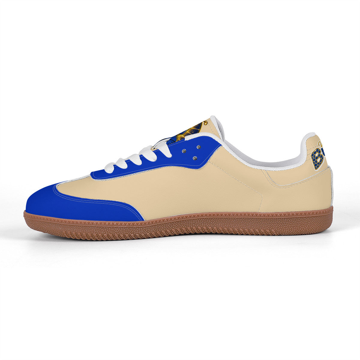 We Buzzin Retro Court Sneaker — Gum Sole Edition