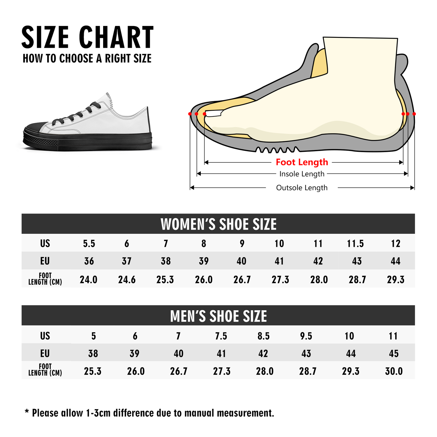 Bee Who U Be Unisex Classic Low Top Canvas Shoes - Black