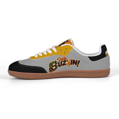 Dr. Beetle Grey Retro Court Sneaker — Gum Sole Edition