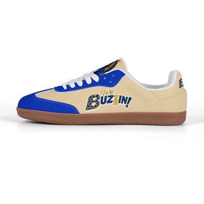 We Buzzin Retro Court Sneaker — Gum Sole Edition