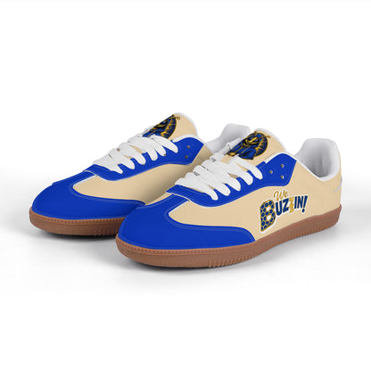 We Buzzin Retro Court Sneaker — Gum Sole Edition