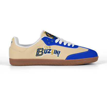We Buzzin Retro Court Sneaker — Gum Sole Edition