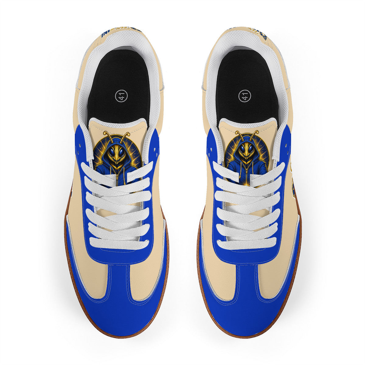 We Buzzin Retro Court Sneaker — Gum Sole Edition