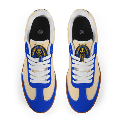 We Buzzin Retro Court Sneaker — Gum Sole Edition
