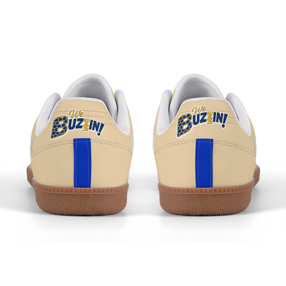 We Buzzin Retro Court Sneaker — Gum Sole Edition