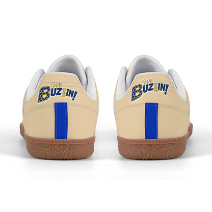 We Buzzin Retro Court Sneaker — Gum Sole Edition